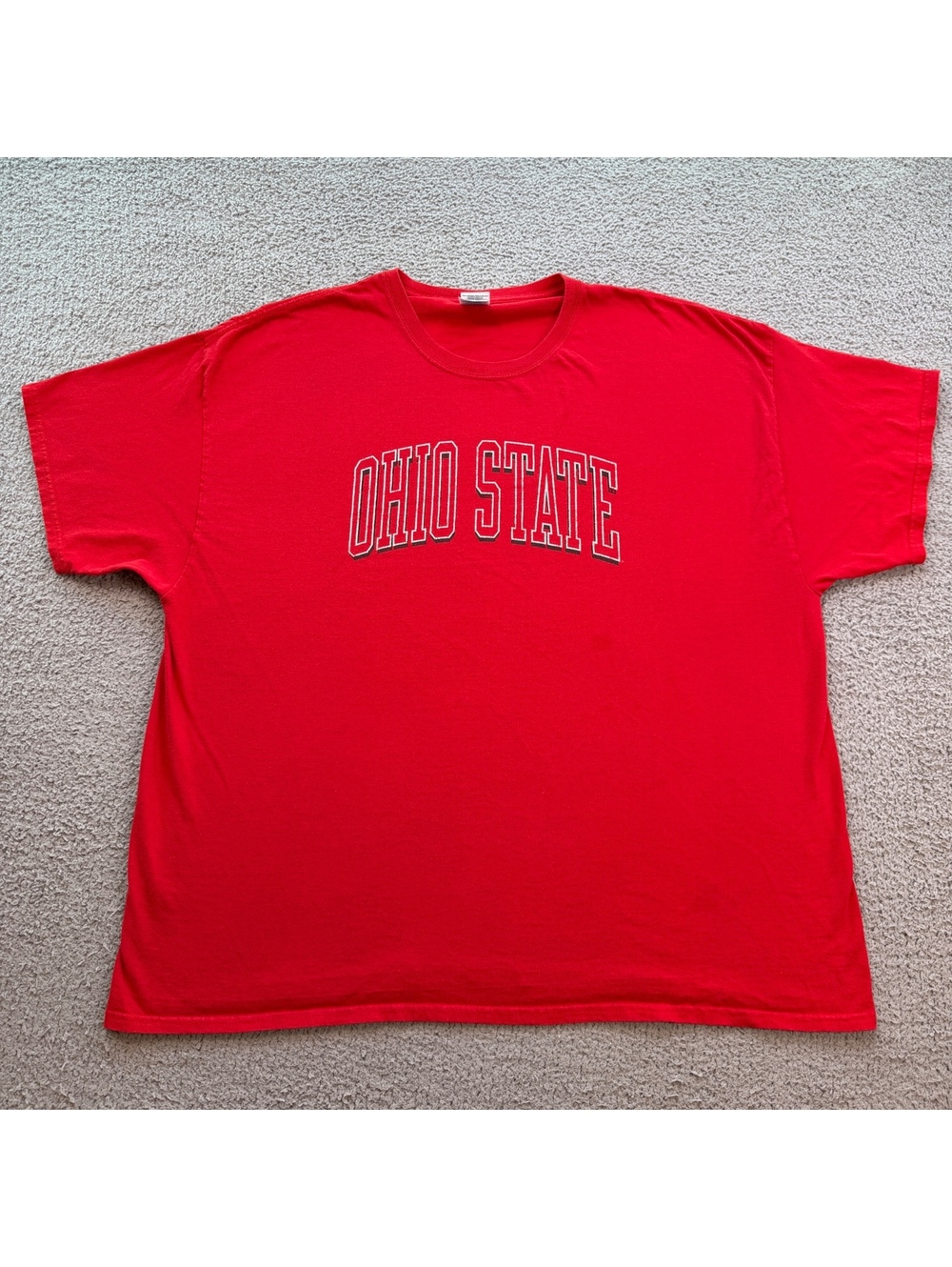 Vintage Y2K Ohio State Buckeyes T-Shirt Red Logo 3XL OSU NCAA University